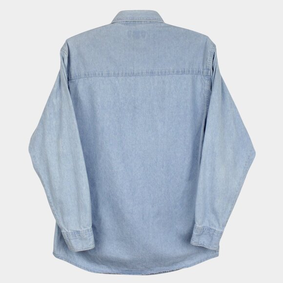 Vintage Parkview Marching Band Denim Shirt, Blue Jean Embroidered Button Down - Picture 4 of 8